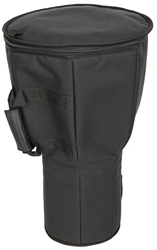 Fame Easy Travel M Djembe Bag, Medium, 15.5 Durchmesser, 26 Tiefe, Gepolstertes Nylon, Extra Starker Reißverschluss, Wasserabweisend, Schwarz, Perfekt Passend & Schützend für Djembe Percussion