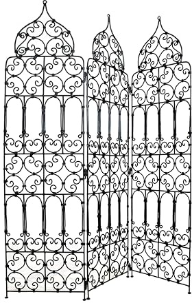 Orient orientalischer eiserner Paravent Rankhilfe Marrakesch 150cm