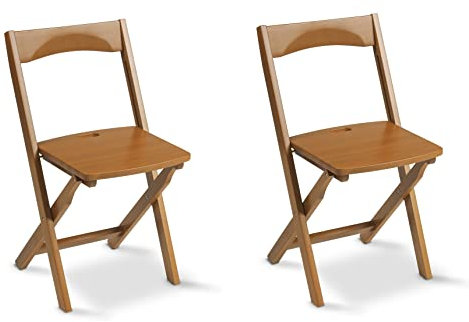 Arredamenti Italia Klappstuhl 660 Diana, Buchenholz, Kirsche, 2er-Pack…