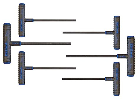Eklind 64606 - Juego de llaves hexagonales con mango en T Power-T (6 piezas, 6 unidades, con bolsa, 2 mm - 6 mm)