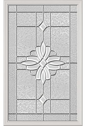 Western Reflections Laurel Door Glass - 24 x 38 Frame Kit, Nickel Caming
