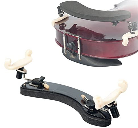 FLFL Verstellbare Violine Schulterstütze 3/4 4/4 Violin Pad Support Teile Armaturen Violine Schulterstütze Holz Violine Violinenteile (Color : Wolf Type 44 43)