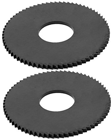 Ruilogod Zimmerei 40mm x 1,5 mm 72Teeth Woodworking Säge Flügel Sperrholz Schneidwerkzeug Schwarz 2 Stück