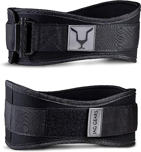 JAG GEARS Gewichthebergürtel Herren und Damen - Auto Lock Lifting Belt mit Zughilfen Bodybuilding für Krafttraining Gewichtheben Crossfit Trainingsgürtel Gym Männer Kreuzheben, XL, Schwarz