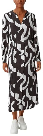 Comma Damen 2138391 Kleid, 99B0 schwarz, 44