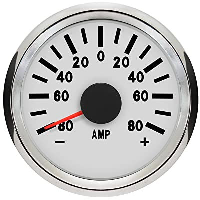 ELING 52mm Amperometro 80A AMP Meter con sensore di corrente 12V/24V per navi camion auto