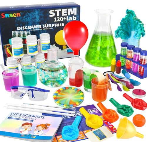 SNAEN 220+ Lab Experiments Science Kits for Kids, STEM Educational Learning Scientific Tools,Birthday Gifts and Toys for 3 4 5 6 7 8 9 10 11 12 Years Old Boys Girls Kids