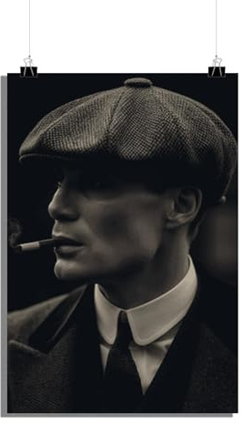 25 Artstreet Peaky Blindersposter | Thomas Shelby | Kultige TV-Serie | Gangsterporträt | Filmisches Kunstwerk | TV-Show-Erinnerungsstücke | Vintage Wanddekoration (50x70)