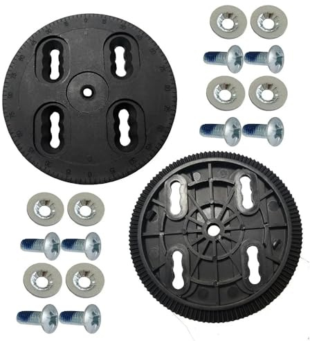 Durchmesser 99 mm Snowboardbindungs-Montageplatte Scheibe 4 Lochmuster 4 x 4 Ersatzteile Strap-In Technine mit Schraubenbefestigungsset