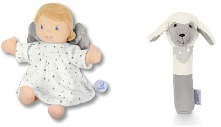 Sterntaler Spieluhr L Schutzengel ecru und Greif-Quietsche Esel Stanley