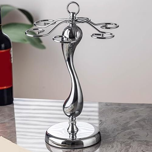 YERUNGT Soporte Copas Vino, Soporte para Copas de pie, Soporte para Copa de Vino Invertido, para Bar Cocina Gabinete Vino Colección Almacenamiento Copas Vino