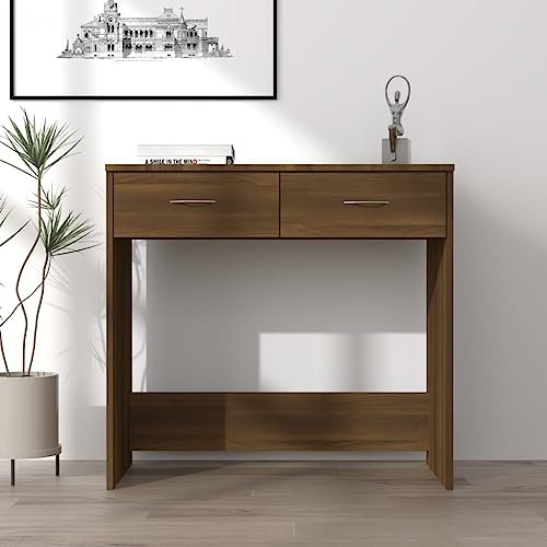 Schreibtisch klappbar,klappschreibtisch,sekretär Schrank,Schreibtisch Braun Eichen-Optik 80x40x75 cm Holzwerkstoffschreibtisch,computertisch,Desk,