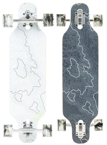 Skateboard Cruiser per adulti e ragazzi, tavola leggera in acero da 78,7 cm, ruote lisce da 70 mm, longboard Madd Gear (terreno)