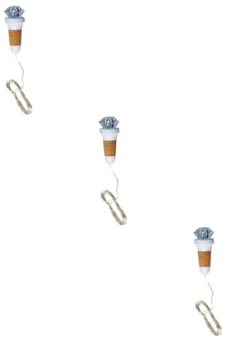 OKUMEYR 3 Stücke String Fairy Lichter Flasche Kork Lade String Licht Für Wein Bier Glas Für Weihnachten Decor