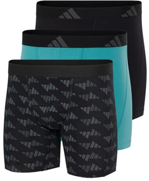 adidas boxershorts för män (3PK) – Active Flex Cotton-bekväma underkläder shorts/pants, blandade 4AM004, XXL, Blandad, XXL