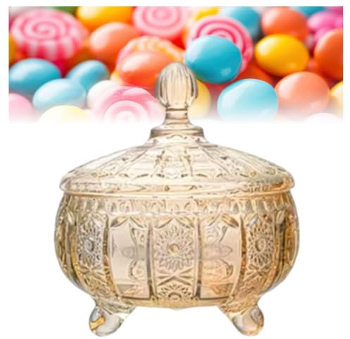 Azucarero de vidrio, Tarros de vidrio for dulces con tapas, Tarro de vidrio decorativo de vidrio Tarros de almacenamiento for dulces, Tarros de almacenamiento de vidrio Tarro de almacenamiento de vidr