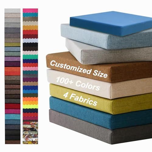 Custom Outdoor Bench Cushion Washable Non-Slip Seat Pad with Removable Cover Perfect for Garden Patio and Indoor Use 8cm Thick Ideal for Window Sills and Beer Benches