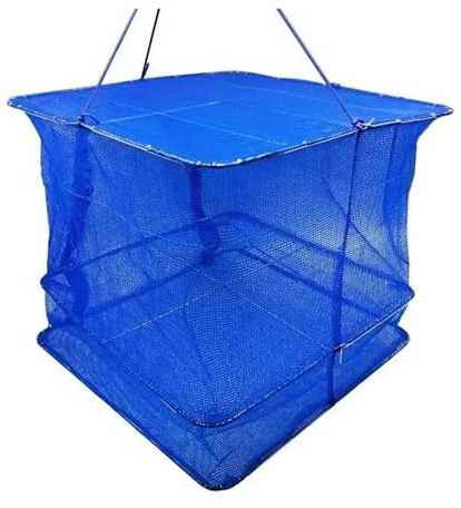 ZythrXLate Rete for Essiccazione al Sole, Pieghevole, for Pesce, Verdura, gamberi, Carne, Pesce, Erbe aromatiche, appendino for essiccatore Solare per Appartamenti, Lavanderia(35 * 35 * 35)