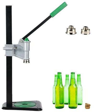 DOJOEUU Capsuleuse Manuelle pour Bouteilles de bière, 26 mm et 29 mm, Hauteur réglable, Outil de scellage de Bouteilles, capsuleuse Couronne, capsuleuse pour Bouteilles en Verre