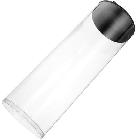 Contenedor de Tenis Portátil Pvc Transparente para 3 Balones Negras