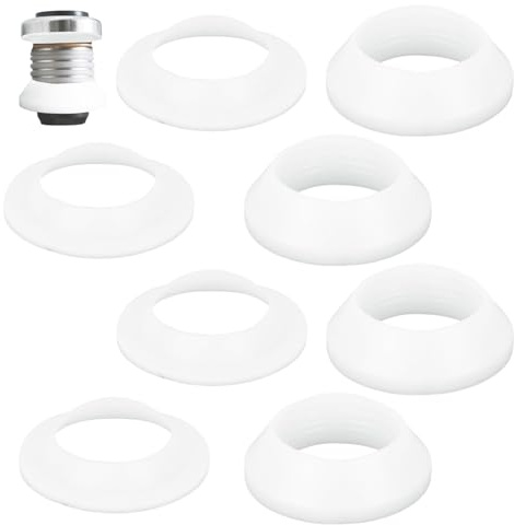 8 Pz Guarnizioni per Scarico Lavello, Guarnizioni Superiori e Inferiori Lavello Anelli di Tenuta in Silicone Anti-Perdite per Tubi di Scarico Pezzi Ricambio Universali Bagno e Cucina