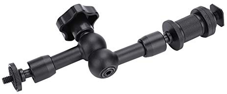 BONKZEBU Braccio Magico Durevole da 7 Pollici con Testa a Sfera a 360° per Fotocamere Braccio Magico Leggero e Portatile in Lega di Alluminio per Riprese con Messa a Fuoco Successiva