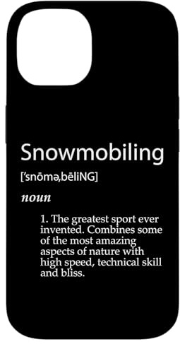 Definición de Moto de Nieve Divertido Día de Deportes de Invierno Motonieves Carcasa para iPhone 14