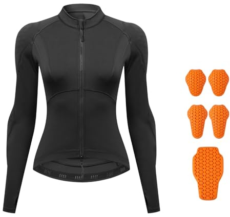 XFNWT Womens Mesh Motorcycle Jacket CE Certified Soft Shell Protective Gear Breathable Motocross Armor Jackets High Visibility Riding Jacket Padded Motorcycle Shirt
