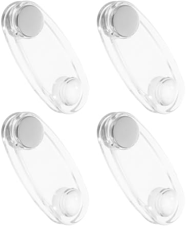 MUCKLILY 4 Piezas Tensor para Persianas Enrollables Acrílico Transparente, Peso del Cordón de Seguridad para Persianas Verticales, Accesorio Tensor para Cortinas en Hogar Mascotas