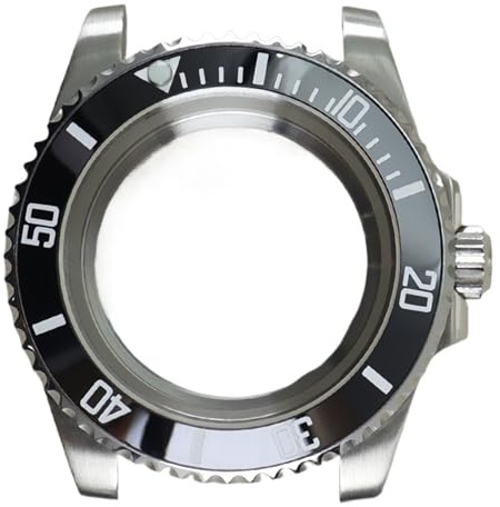 1 st 40 mm klockfodral i rostfritt stål NH35 Safirglas for NH36 NH34 Miyota 8215 Eta 2824 rörelse Vattentät SUB(Glass Bottom Cover 4,For Eta 2824)
