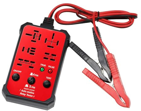 Tester relè per auto, 12 V 24 V, universale, portatile, diagnosi con precisione, strumento relè per auto, design di prova ad alta precisione, dispositivo indispensabile per veicoli e camion