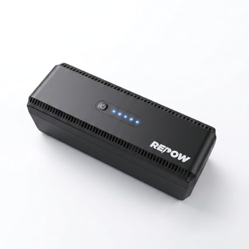 REPOW Mini UPS DC 18W, PoE 15V/24V, Batteria 8000mAh, Type-C e USB, Router | Gruppo di Continuità per Modem, Telecamere IP, NVR, Access Point, Autonomia fino a 3 ore, Blackout senza Interruzioni