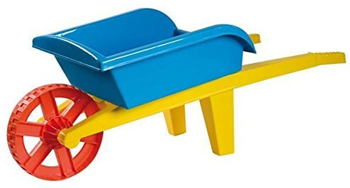 Mookie Androni Estivo Carriola Rodos Smontata 6300 0001 - Set di attrezzi da giardinaggio in plastica con 4-5 vasi e cestino separato - Rosso o Blu casuale