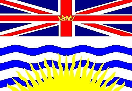 U24 Moto Drapeau Colombie-Britannique Drapeau 20 x 30 cm
