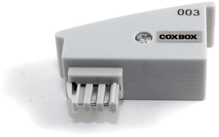 COXBOX TAE RJ45 DSL Adapter für Fritz!Box o. Speedport in grau - 4/5 belegt, nicht 1/8 - 8P2C