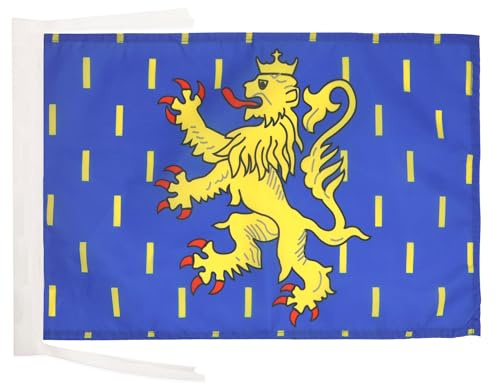 AZ FLAG Drapeau Franche-Comté 45x30 cm Polyester 100D Cordelettes | Usage intérieur et extérieur Drapeau décoratif franc-comtois coutures doubles et bords renforcés