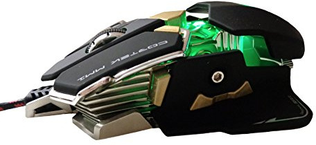 Cortek CORMM1 Mouse Gaming Laser, 10 Tasti Programmabile, AVAGO 9800, Metallico, 1 mm