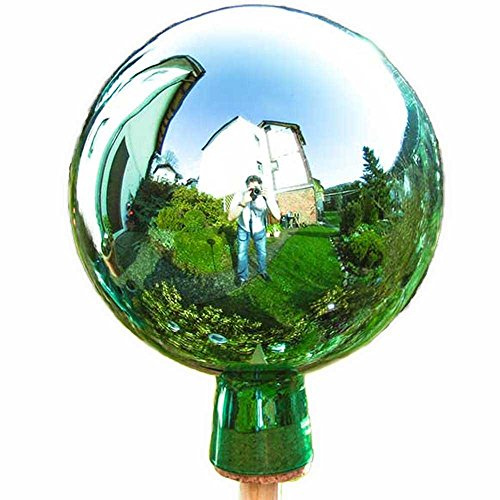 Lauschaer Glaskunst Thüringer Rosenkugel - 18 cm - Mint