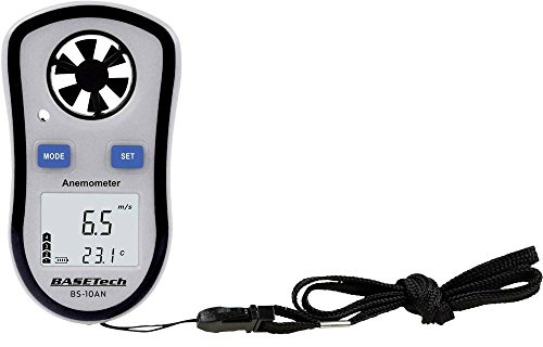 Basetech BS-10AN Anemometer 0.1 bis 30 m/s mit Temperaturmessfunktion