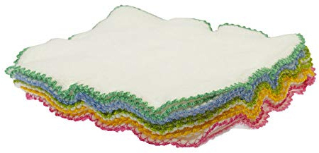 Blümchen Kuschel-Reinigungstücher Bio-BW 10er-Set BUNT