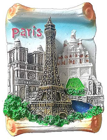 Magnete da frigorifero 3D Torre Eiffel, Notre Dame de Parigi Francia da viaggio souvenir regalo casa e cucina decorazione magnetica adesivo Parigi frigorifero magnete