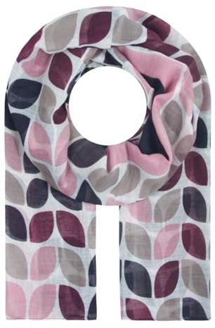 Majea Halstücher Damen Tuch Kopftuch Halstuch Schal Damen-Schal Tücher Stola (880031) (weinrot 16)