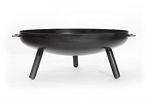 Braciere Berlin Ø 80 cm con gambe svitabili, braciere in acciaio da 2,5 mm per il giardino