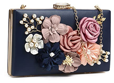 fannos Clutch damen blumen brautbeutel portemonnaie tasche abendhandtasche damen brauttasche hochzeit brauttasche hochzeit hochzeit tasche braut handtasche handtasche mit kette
