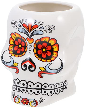 UPKOCH 1 Pc Copa De Coctel Tazas Exóticas Copa Dia De Muertos Taza De Café De La Novedad Decoración De Mesa De Fiesta Pirata Vaso De Jugo 3d Vino Taza De Té De Porcelana Cerámica