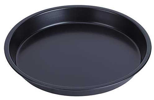Wifehelper Molde para Pizza, Bandeja Redonda para Horno, Herramientas para Hornear, Plato Antiadherente, Molde de Acero Al Carbono, Bandeja para Hornear Pizza para Hornear, Alfombrilla (8 Pulgadas)