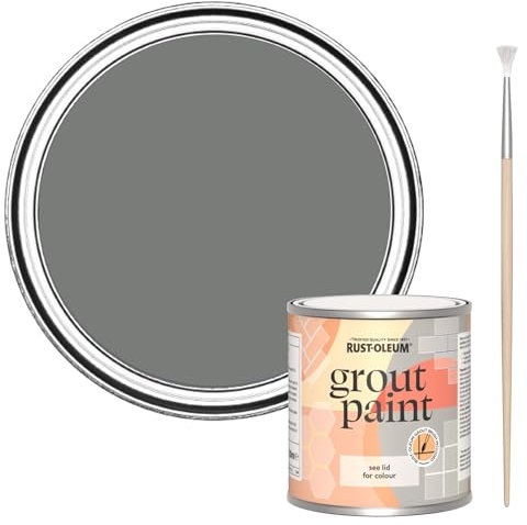 Rust-Oleum Grey Ultra-Durable Grout Paint - Torch Grey 250ml