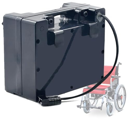 FREEDOH Batería para Silla de Ruedas eléctrica, batería de Litio de 24 V, batería de Repuesto de 24 voltios, batería Recargable de 40 Ah, 45 Ah, 50 Ah para Kit de Motor de 0-1200 W,24v45ah