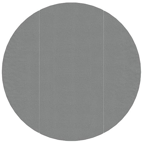Kavolet Pool Bodentuch, Pool Bodenmatte Bodenplane Poolunterlage Bodenschutz Unterlegmatte Poolmatte Bodenschutzplane Swimmingpool Hellgrau Ø366 cm Polyester Geotextil