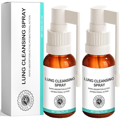 Spray de nettoyage des poumons de 30 ml - Spray base de plantes - Nettoyeur pulmonaire à base de plantes